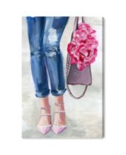 Oliver Gal Books and High Heels Giclee Art Print on Gallery Wrap Canvas -  Macy's