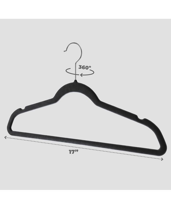 HomeIT 30 Pack Velvet Clothes Hangers Premium Heavy Duty Clothes