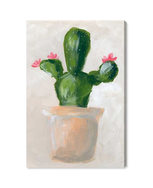 Oliver Gal Cactus Pink Flower Canvas Art Collection Reviews