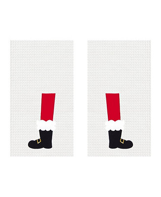 C&F Home Santa Boots Kitchen Towel, Set of 2 - Macy's