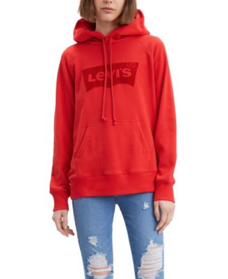 levi's red sweatshirt womens