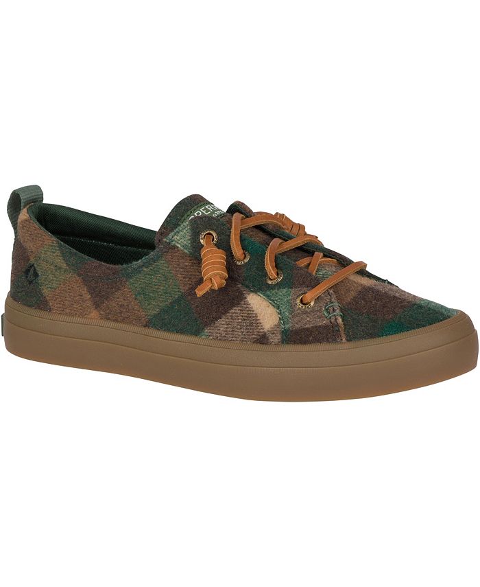 Sperry Women s Crest Vibe Plaid Wool Sneakers Macy s