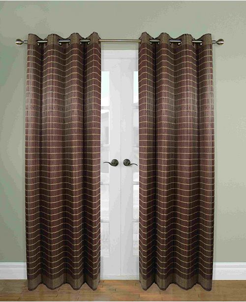 Versailles Home Fashions Bamboo Wood Curtain Panel With Grommets