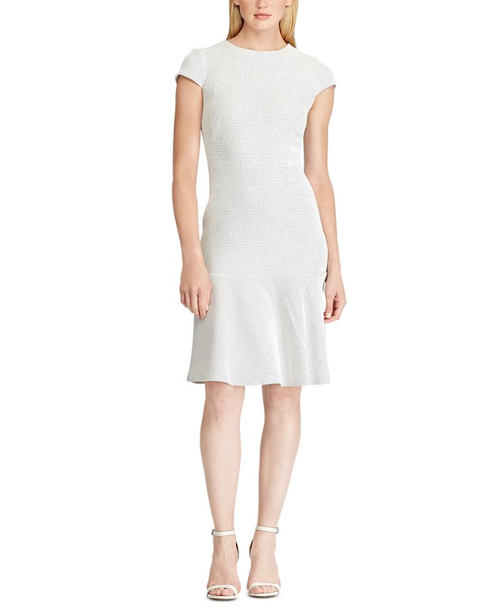 Lauren Ralph Lauren Jacquard Drop-Waist Dress - Macy's