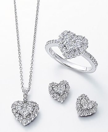 EFFY Collection - Diamond Heart Pendant Necklace (5/8 ct. t.w.)