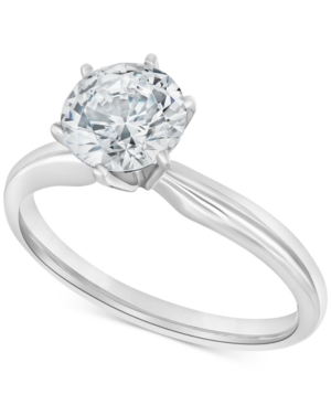 image of Diamond Solitaire Engagement Ring (2 ct. t.w.) in 14k White or Yellow Gold