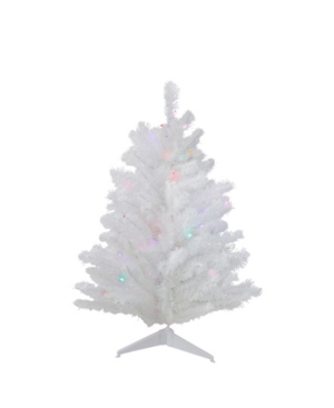 Northlight 2' Pre-lit Snow White Artificial Christmas Tree