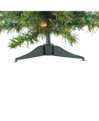 2' Pre-Lit Canadian Pine Artificial Christmas Tree - Multi Lights