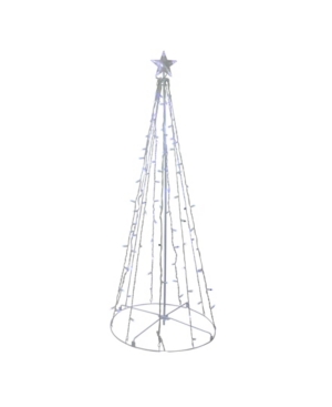 Northlight 5' Blue And White Led Lighted Twinkling Show Cone Christmas Tree Outdoor Decoration