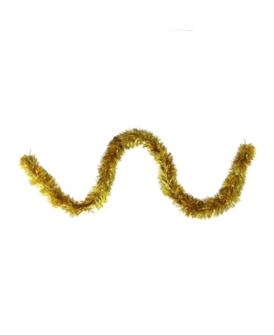 Northlight 12' Traditional Deep Gold Christmas Tinsel Garland In Gold