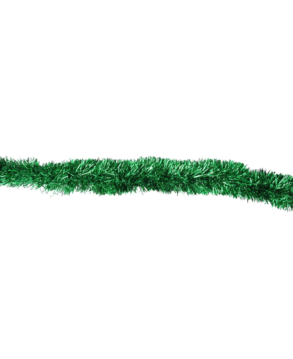 Northlight 12' TraditionalChristmas Tinsel Garland - Unlit - Green