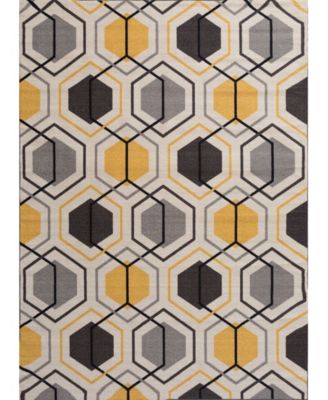 Laicos Lai511 Yellow 7'10" x 10' Area Rug