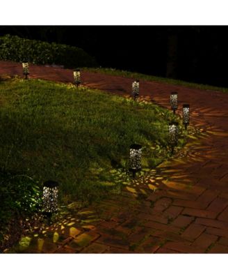 Lumabase Solar Powered Pathway Lights, Set of 4