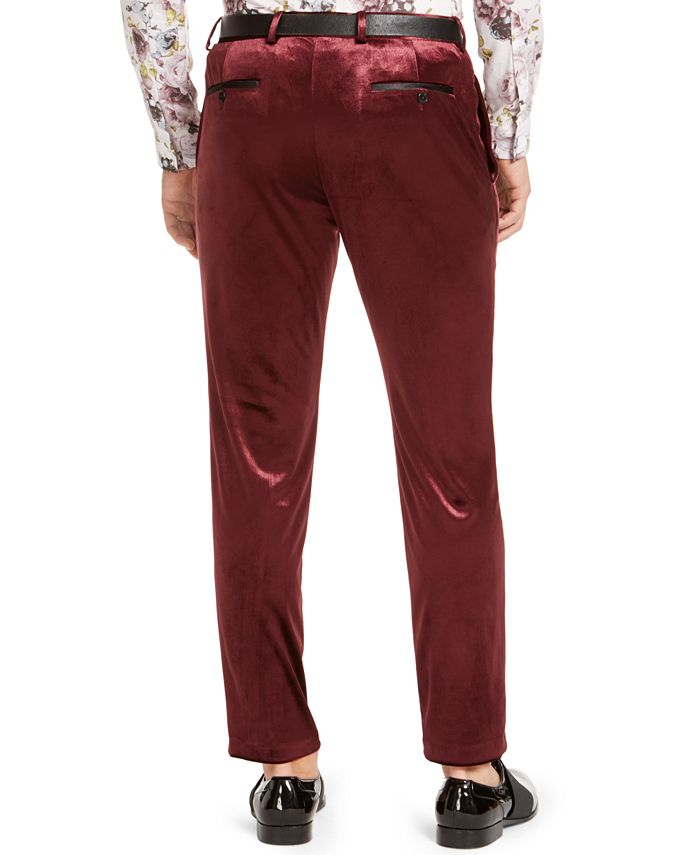 INC International Concepts I.N.C. Men's Big & Tall Shiny Velvet Pants ...
