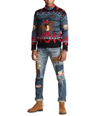 Cowboy Hand-Knit Wool Cashmere Sweater 