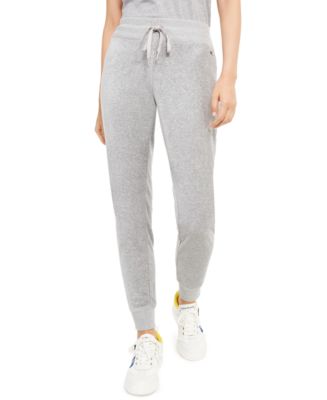 Calvin Klein Velour Jogger Pants - Macy's