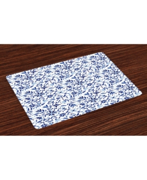 Ambesonne Indigo Place Mats Set of 4
