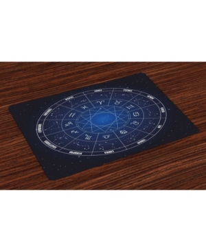 Ambesonne Astrology Place Mats Set of 4