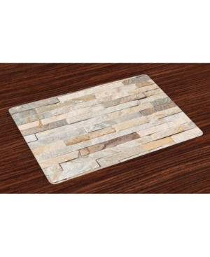 Ambesonne Ivory Place Mats Set of 4