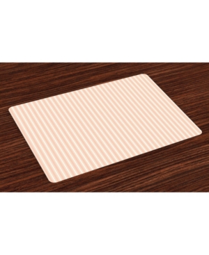 Ambesonne Pink Place Mats Set of 4