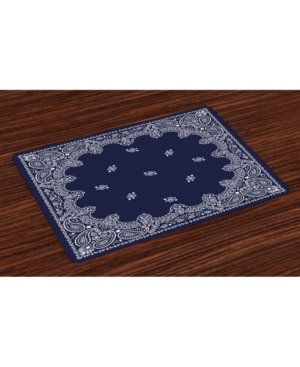Ambesonne Paisley Place Mats Set of 4
