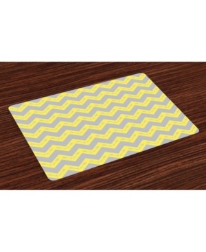 Ambesonne Chevron Place Mats Set of 4