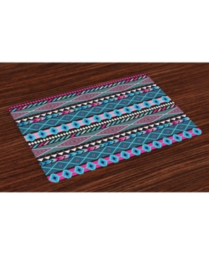 Ambesonne Tribal Place Mats Set of 4