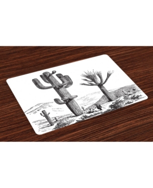 Ambesonne Cactus Place Mats Set of 4