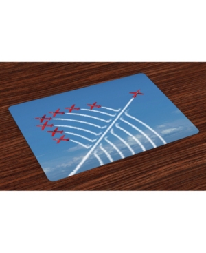 Ambesonne Airplane Place Mats Set of 4