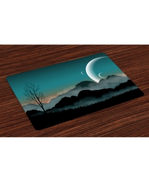 Ambesonne Space Place Mats Set of 4