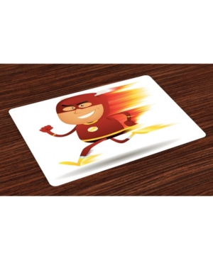 Ambesonne Superhero Place Mats Set of 4