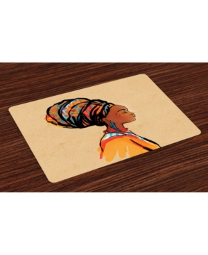 Ambesonne African Place Mats Set of 4