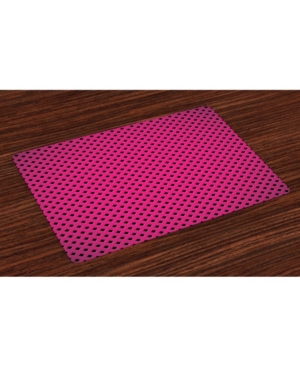 Ambesonne Magenta Place Mats Set of 4