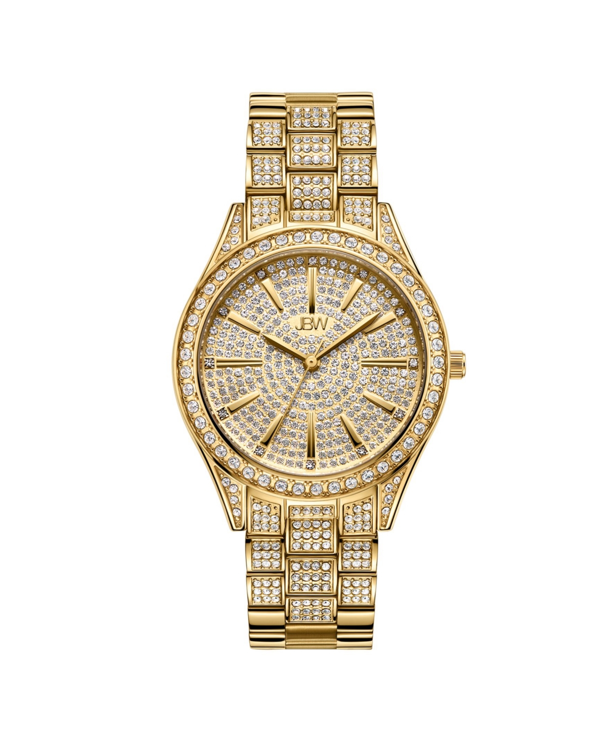 Jbw Women's Cristal Diamond (1/8 ct. t.w.) Watch in 18k Gold-plated Stainless-steel Watch 38mm