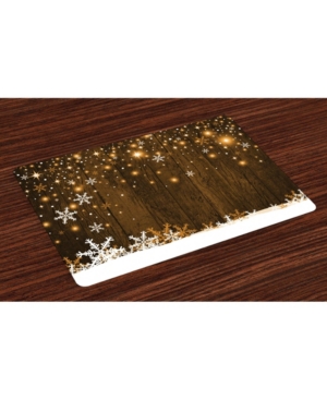 Ambesonne Christmas Place Mats Set of 4