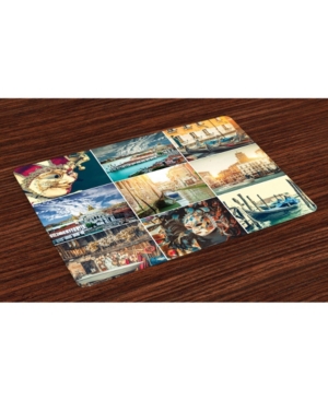 Ambesonne Italian Place Mats Set of 4