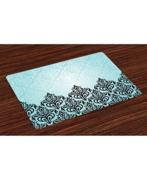 Ambesonne Damask Place Mats Set of 4
