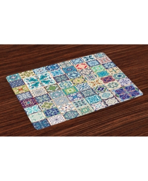 Ambesonne Moroccan Place Mats Set of 4