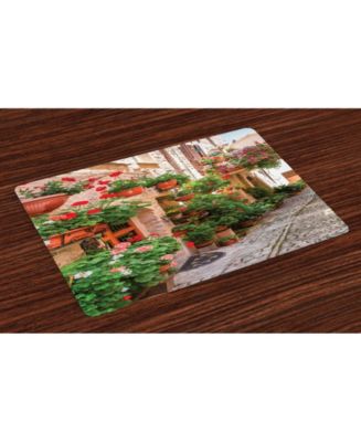Ambesonne Italian Place Mats, Set of 4 - Macy's