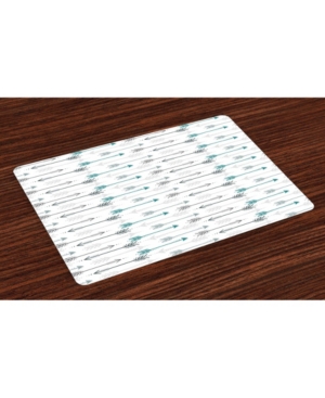 Ambesonne Teal Place Mats Set of 4