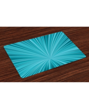 Ambesonne Teal Place Mats Set of 4