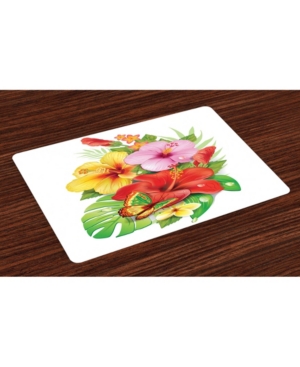 Ambesonne Hawaiian Place Mats Set of 4