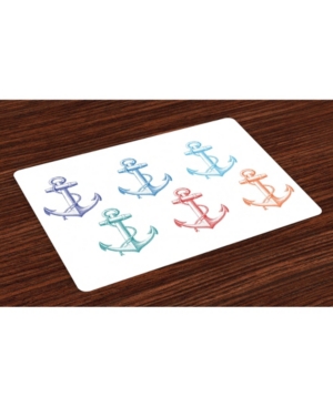Ambesonne Nautical Place Mats Set of 4