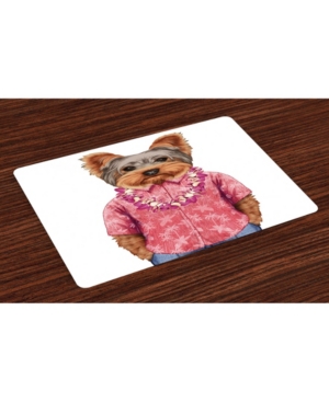 Ambesonne Yorkie Place Mats Set of 4