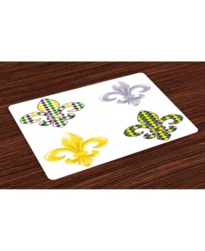 Ambesonne Mardi Gras Place Mats Set of 4