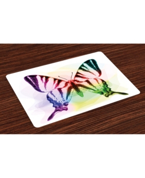 Ambesonne Swallowtail Butterfly Place Mats Set of 4