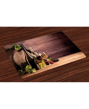 Ambesonne Wine Place Mats Set of 4