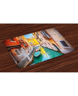 Ambesonne Venice Place Mats Set of 4