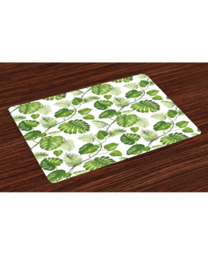 Ambesonne Leaf Place Mats Set of 4