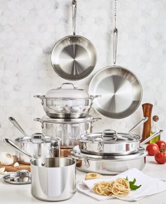 All-Clad Stainless Steel Cookware Set, 14 Piece - Macy's